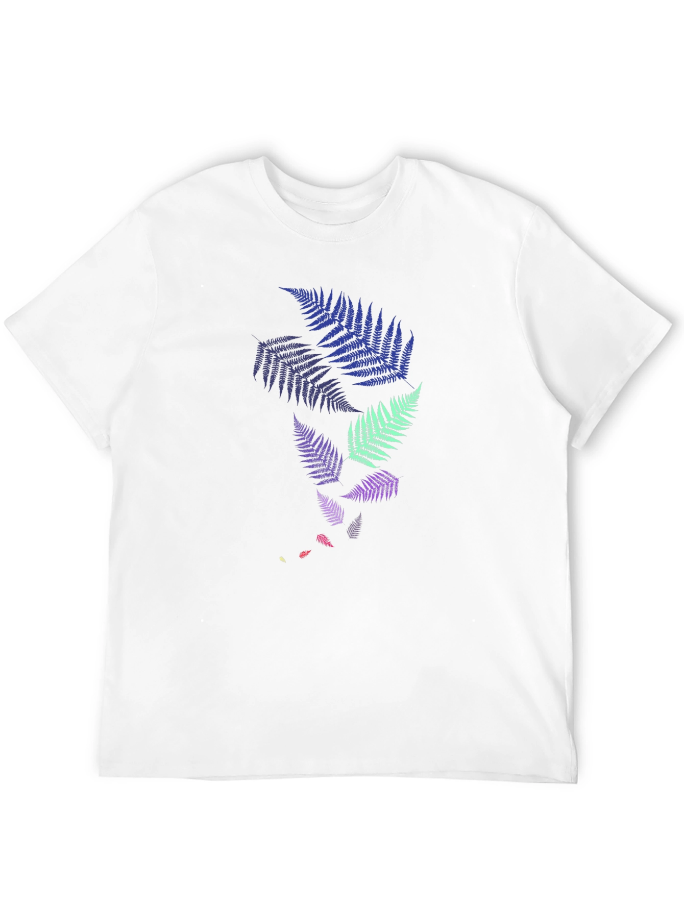 Fern Design Black T-Shirt