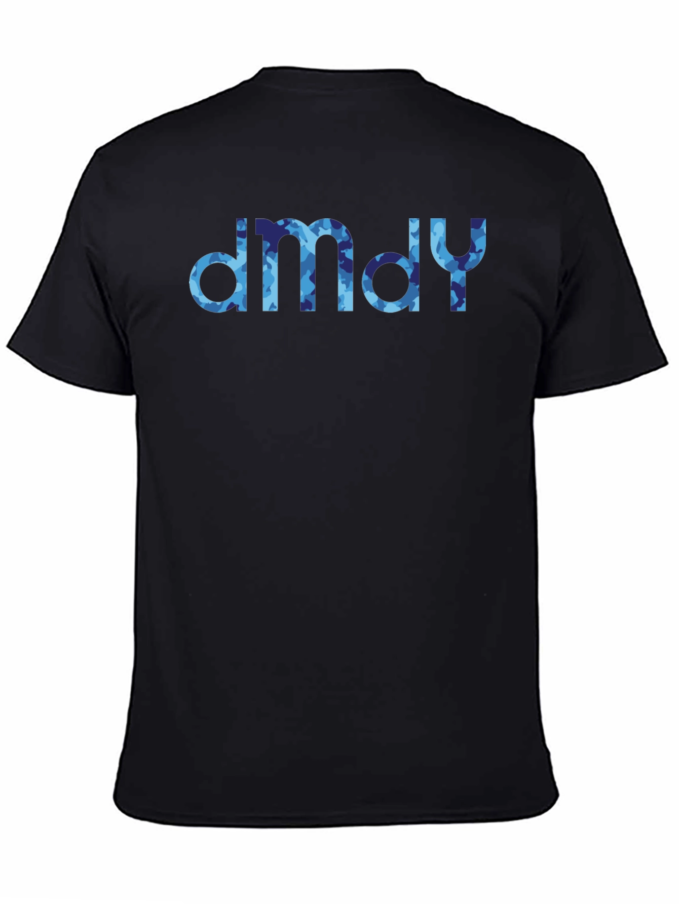 dmdy Camouflage Print Black T-Shirt