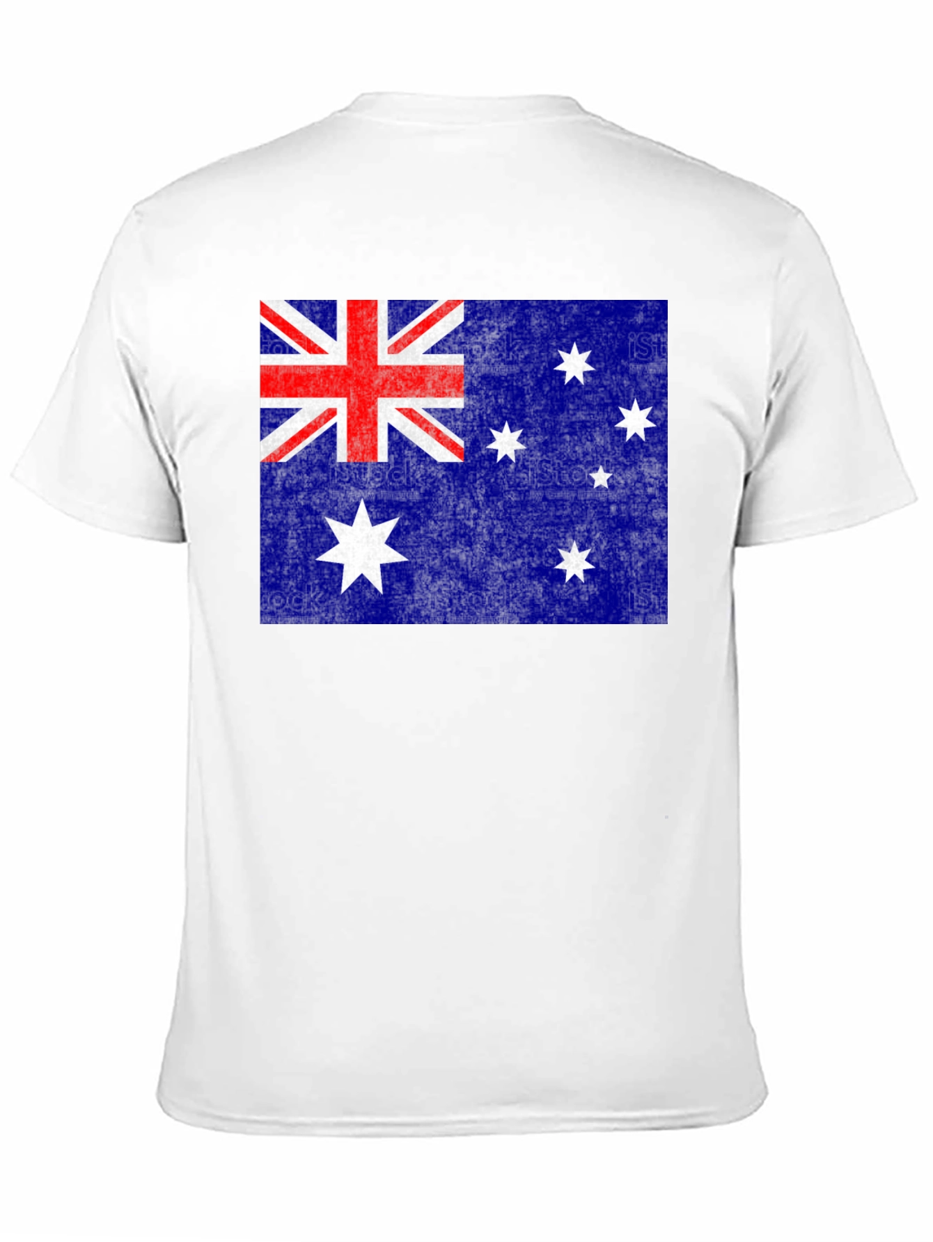 Australian Flag Graphic Tee | Black Cotton Blend