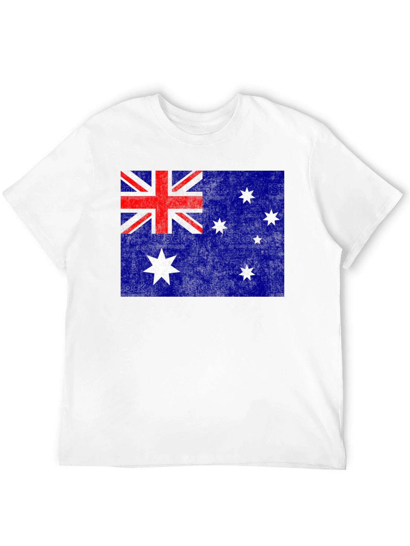 Australian Flag Graphic Tee | Black Cotton Blend