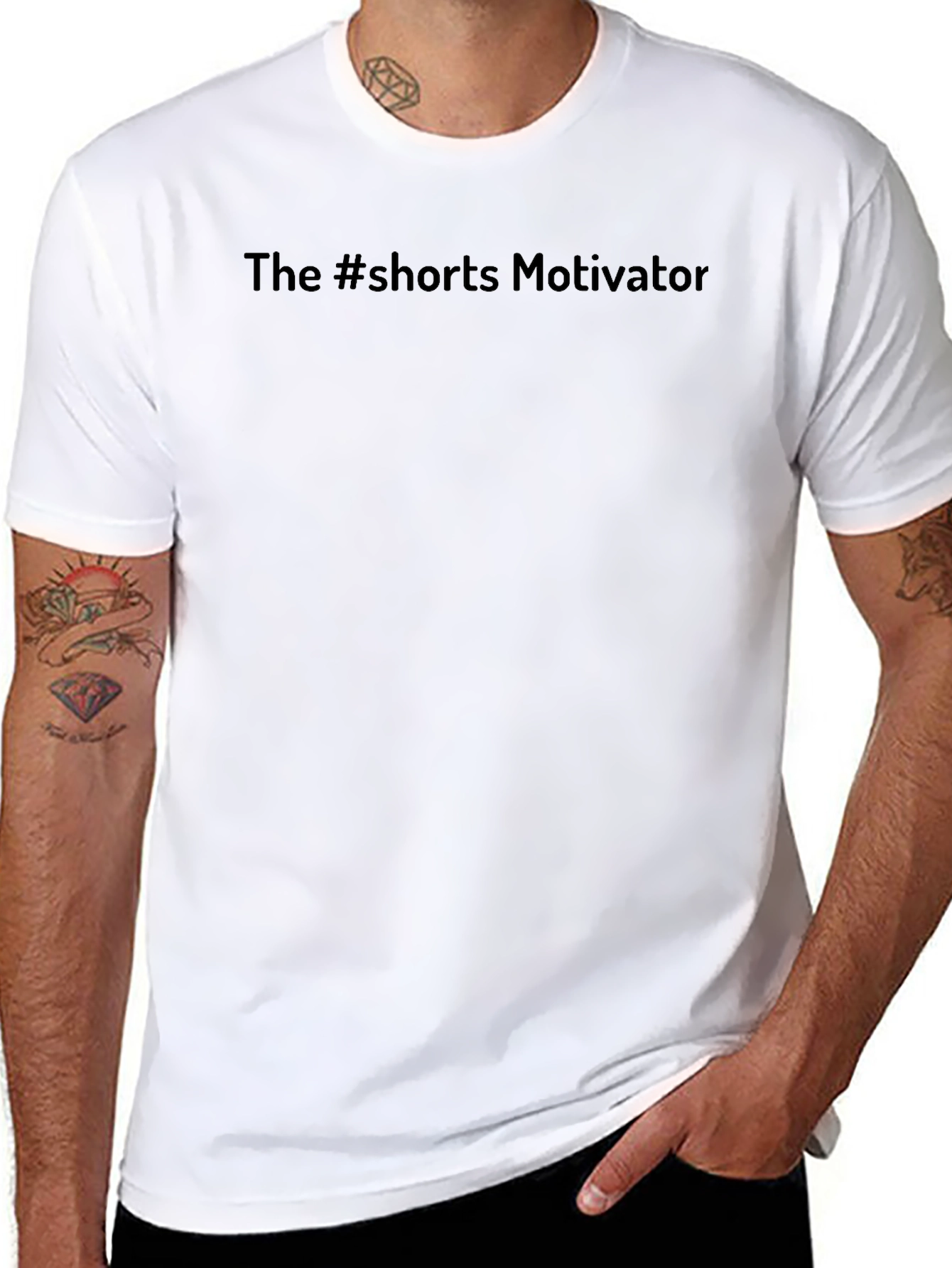 The #shorts Motivator Black T-Shirt