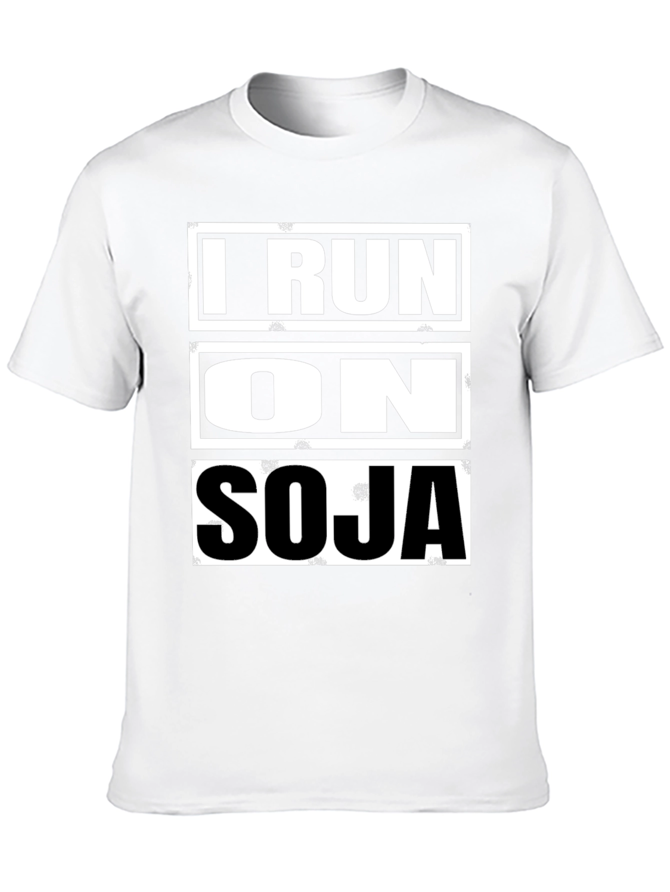 I Run on SOJA Black Graphic T-Shirt