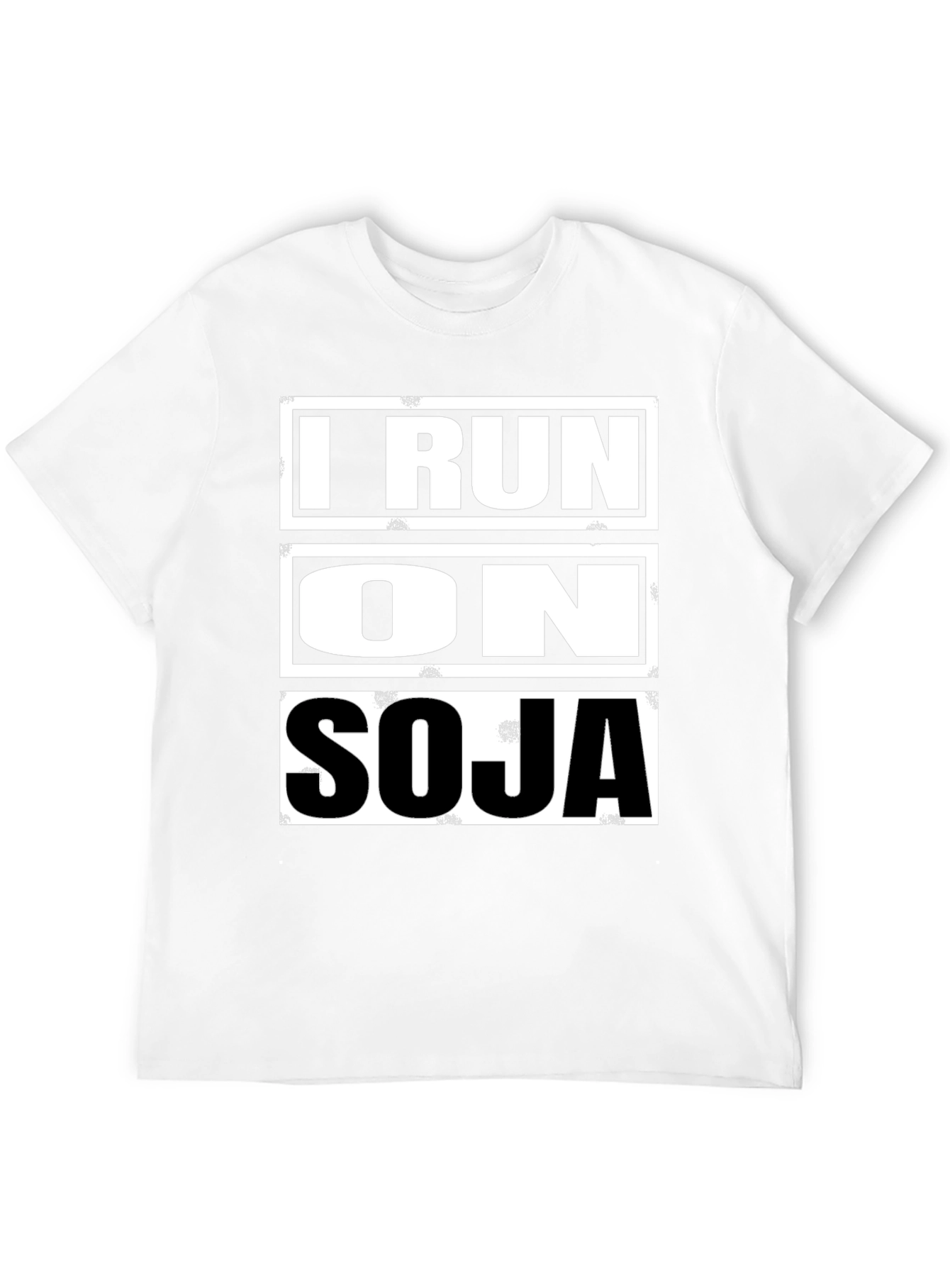 I Run on SOJA Black Graphic T-Shirt