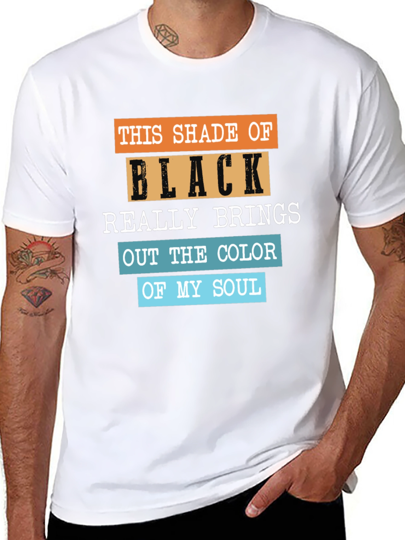 Humorous Shade of Black Graphic Tee
