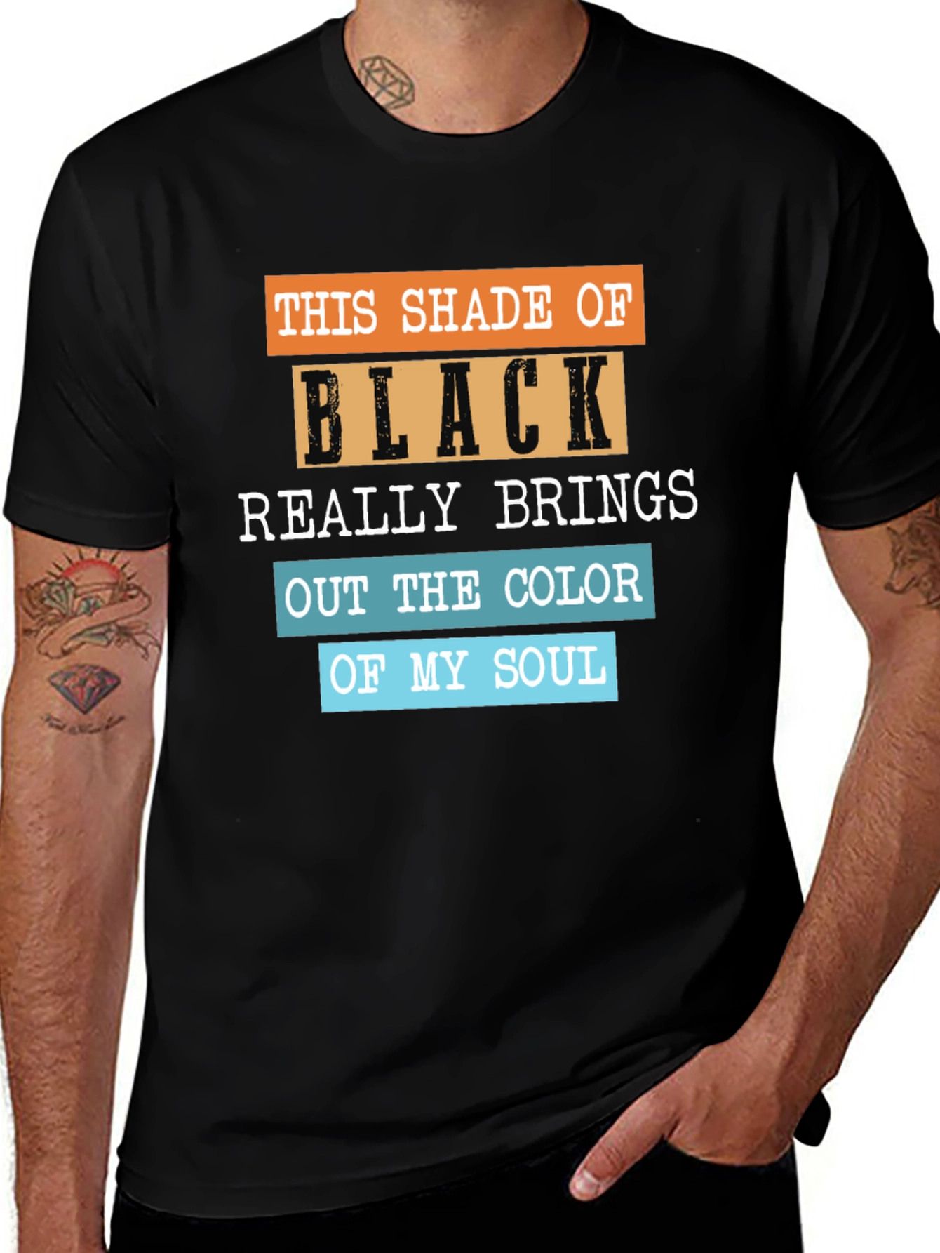Humorous Shade of Black Graphic Tee