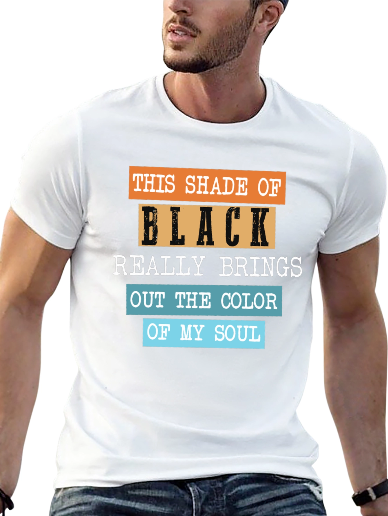 Humorous Shade of Black Graphic Tee