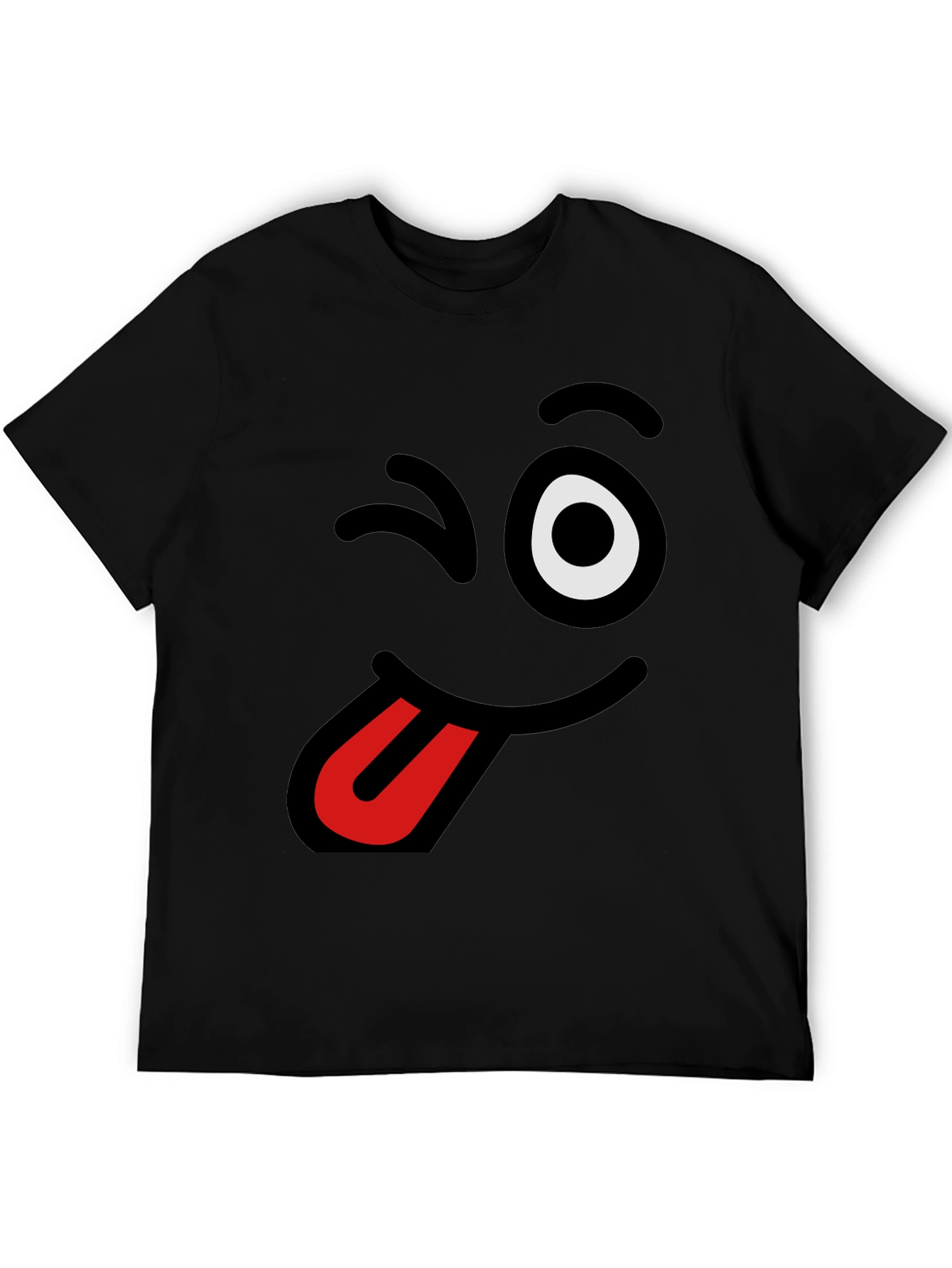 Funny Winking Tongue Emoji T-Shirt