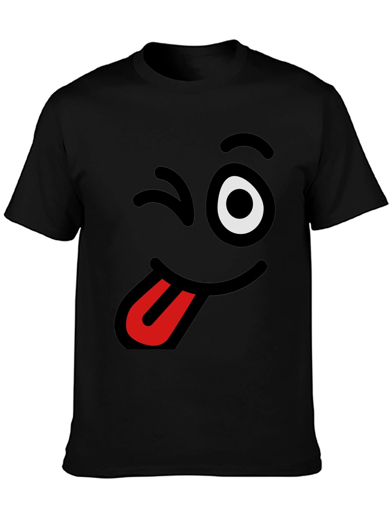 Funny Winking Tongue Emoji T-Shirt