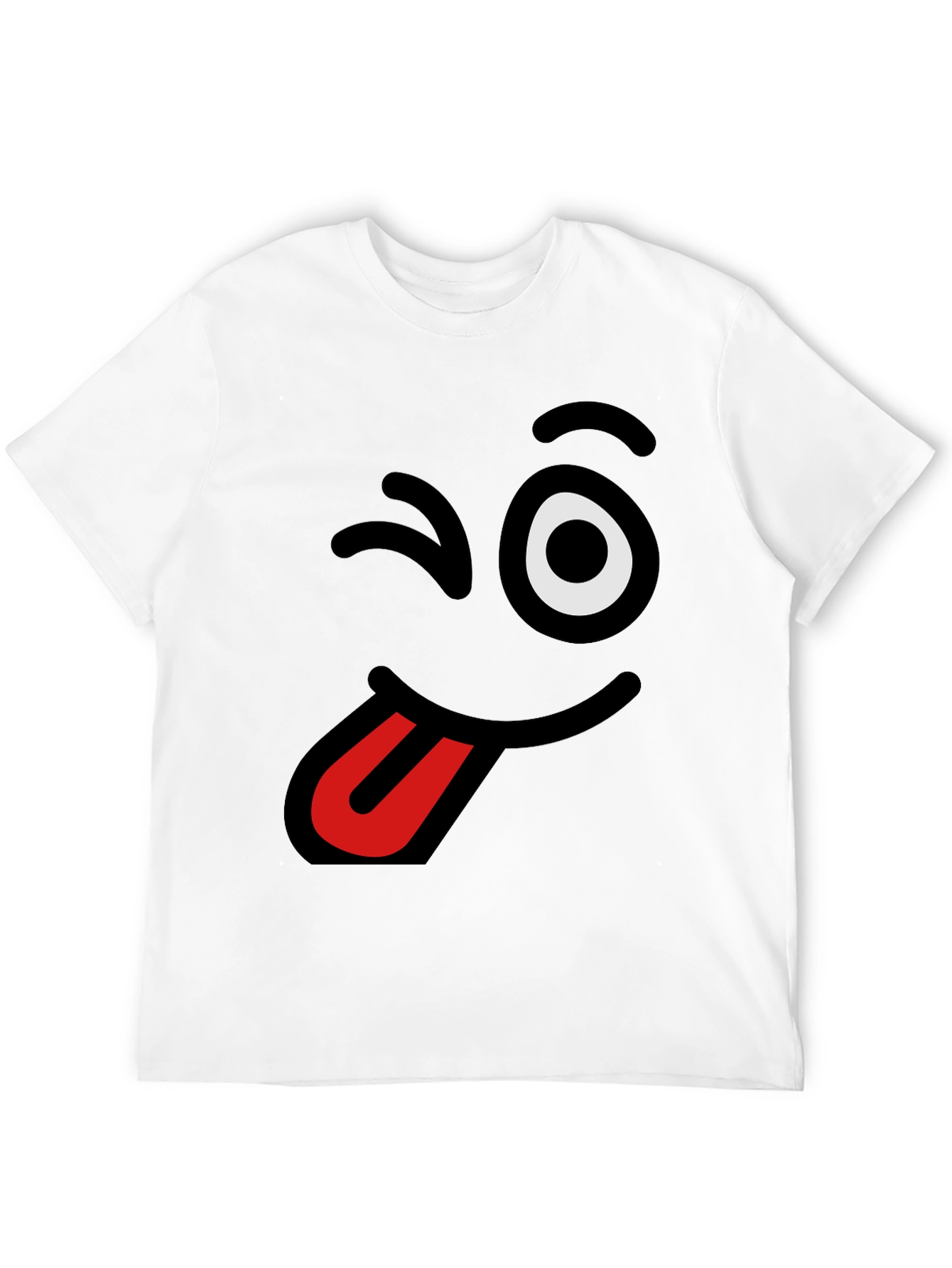 Funny Winking Tongue Emoji T-Shirt