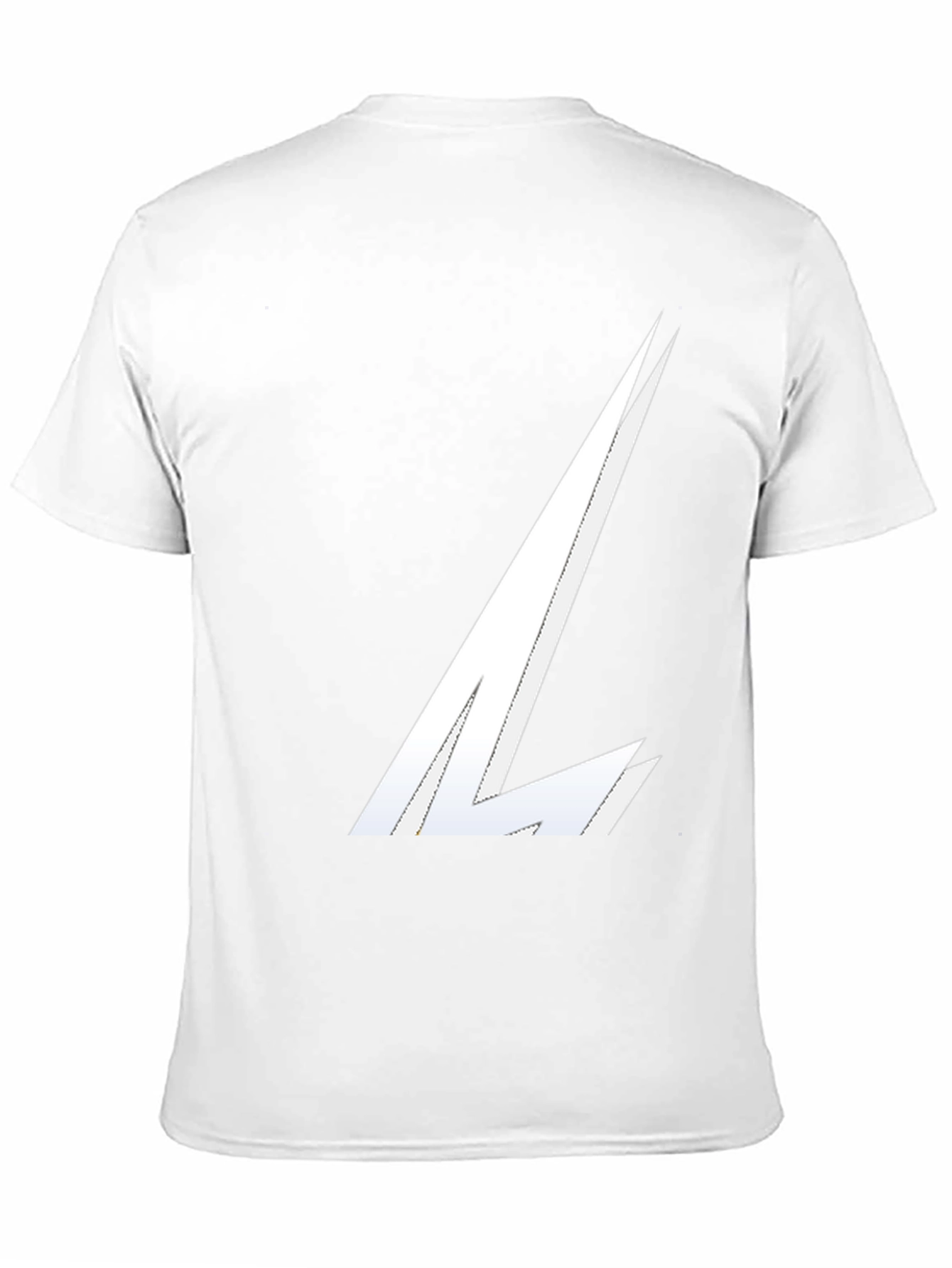 Stylish Black Tee with White Graphic Design
