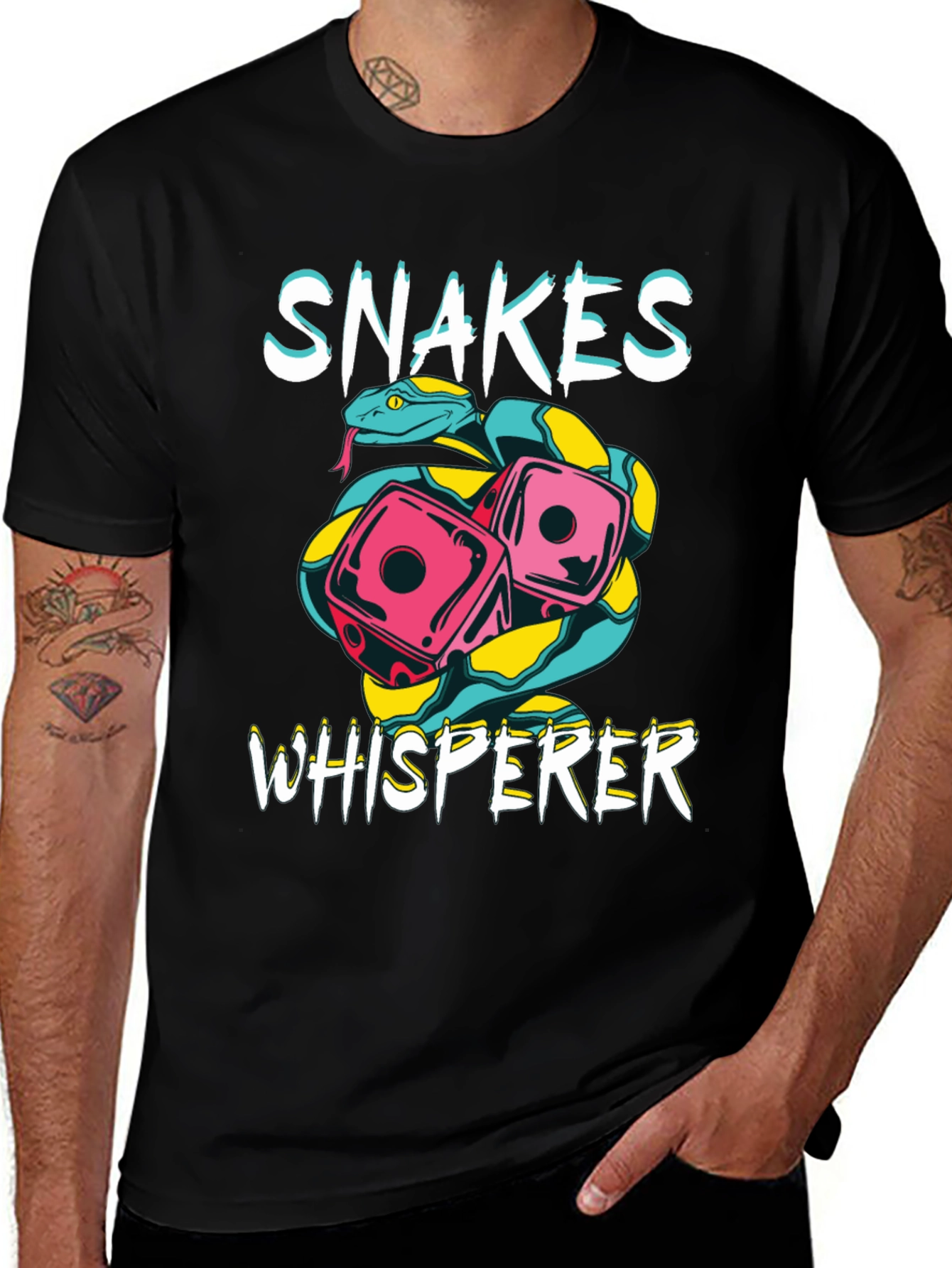 Snakes Whisperer Graphic T-Shirt