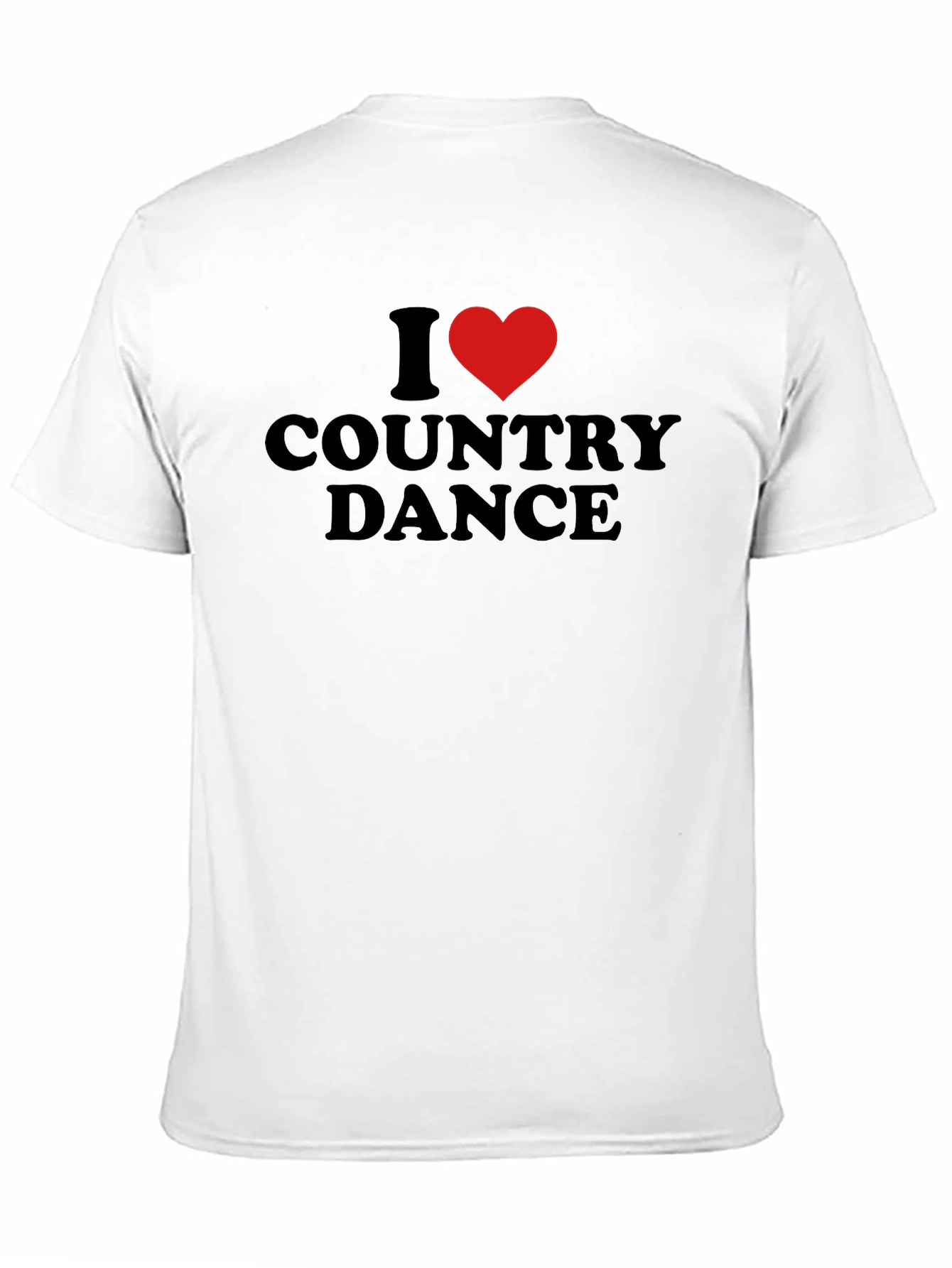 I Heart Country Dance Black T-Shirt