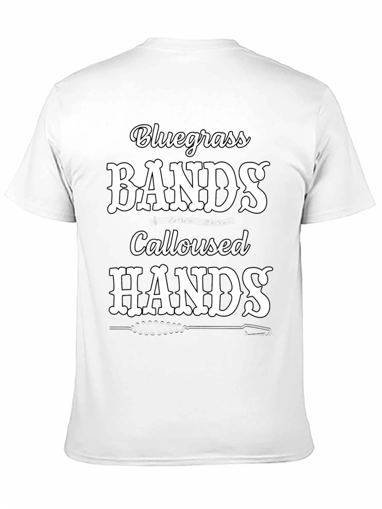 Bluegrass Bands Calloused Hands Black T-Shirt