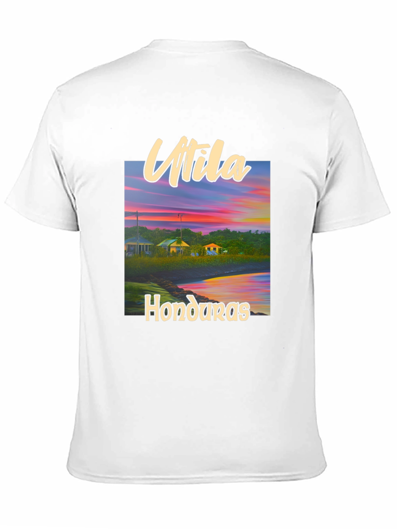 Utila Honduras T-Shirt - Coastal Sunset Tee
