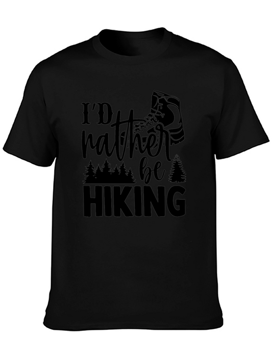 Hiking T-Shirt - Id Rather Be Hiking - Adventure Tee