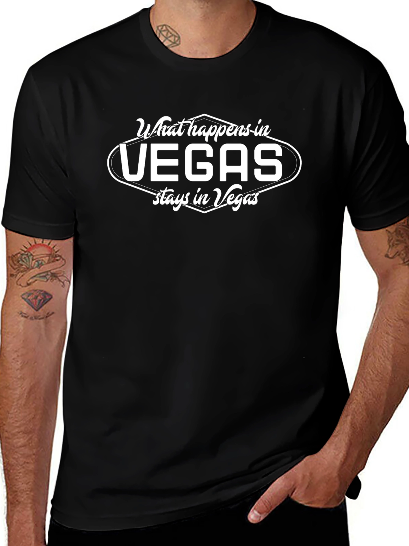 What Happens in Vegas Graphic T-Shirt