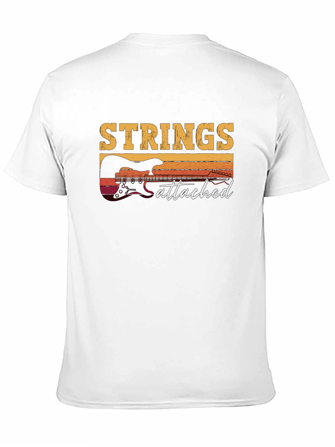 Strings Attached Guitar Graphic T-Shirt