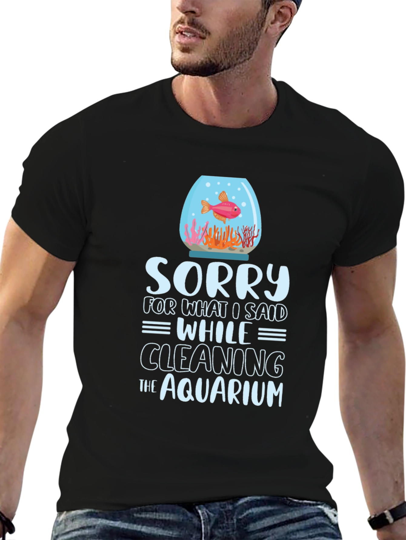 Funny Aquarium Cleaning T-Shirt