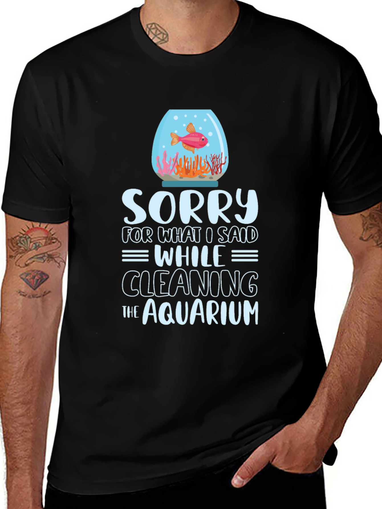 Funny Aquarium Cleaning T-Shirt