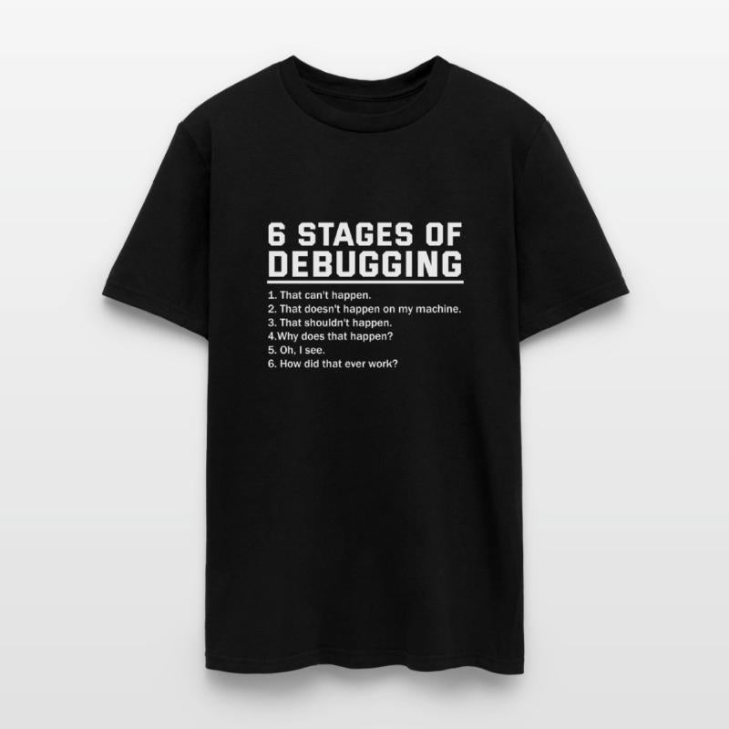 6 Stages of Debugging Funny Software Bug Coding