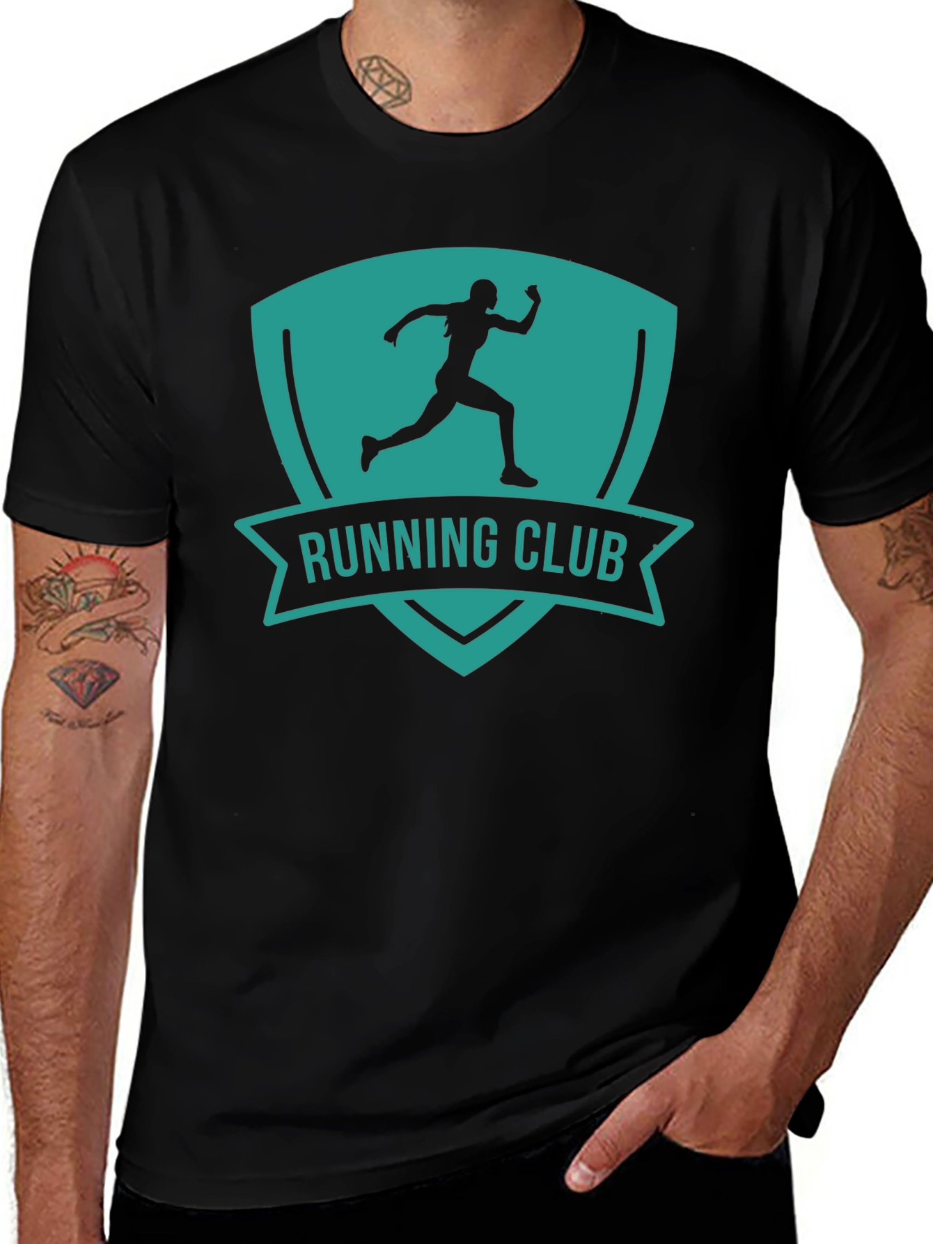 Running Club Graphic Tee - Black