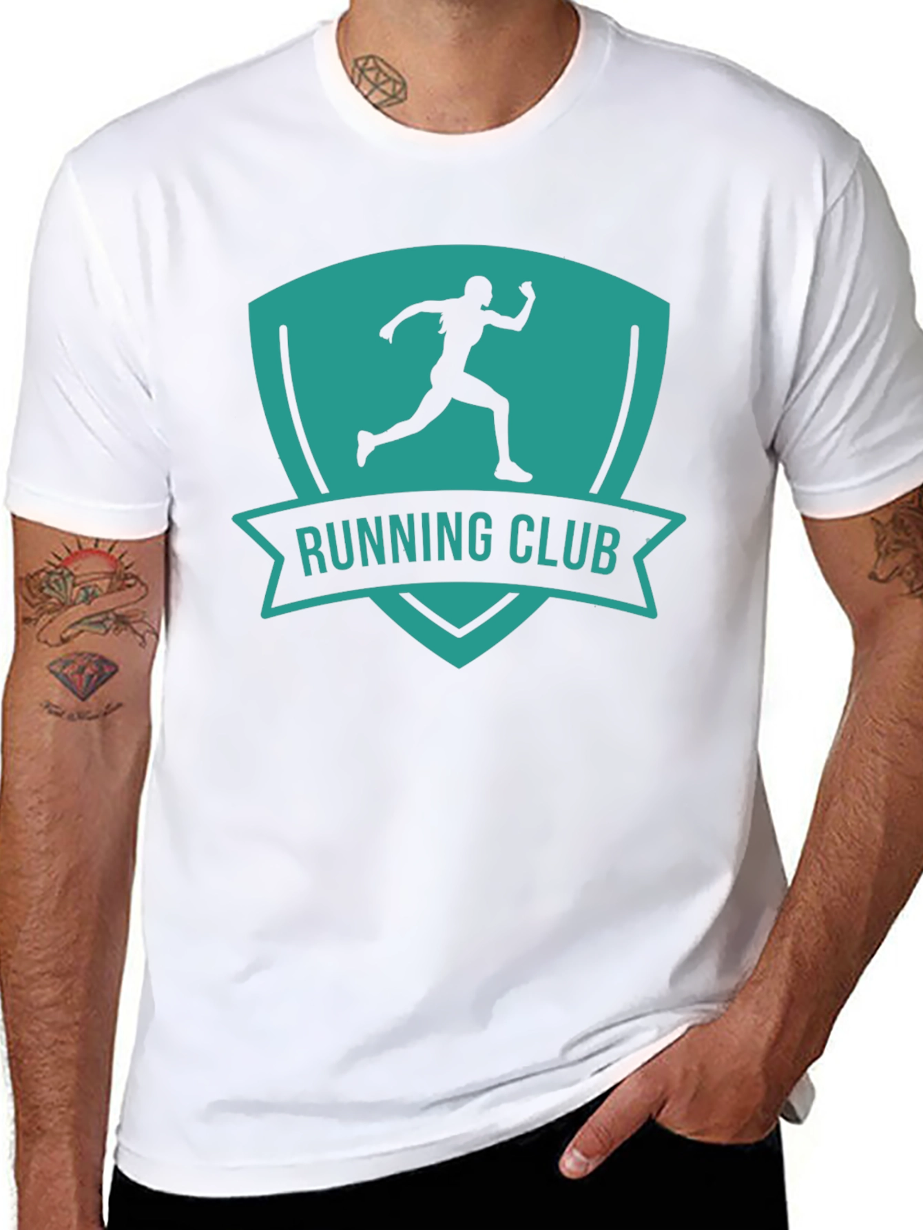 Running Club Graphic Tee - Black