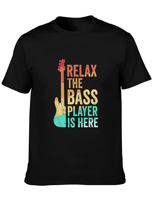 Relax Bass Player T-Shirt - Retro Design