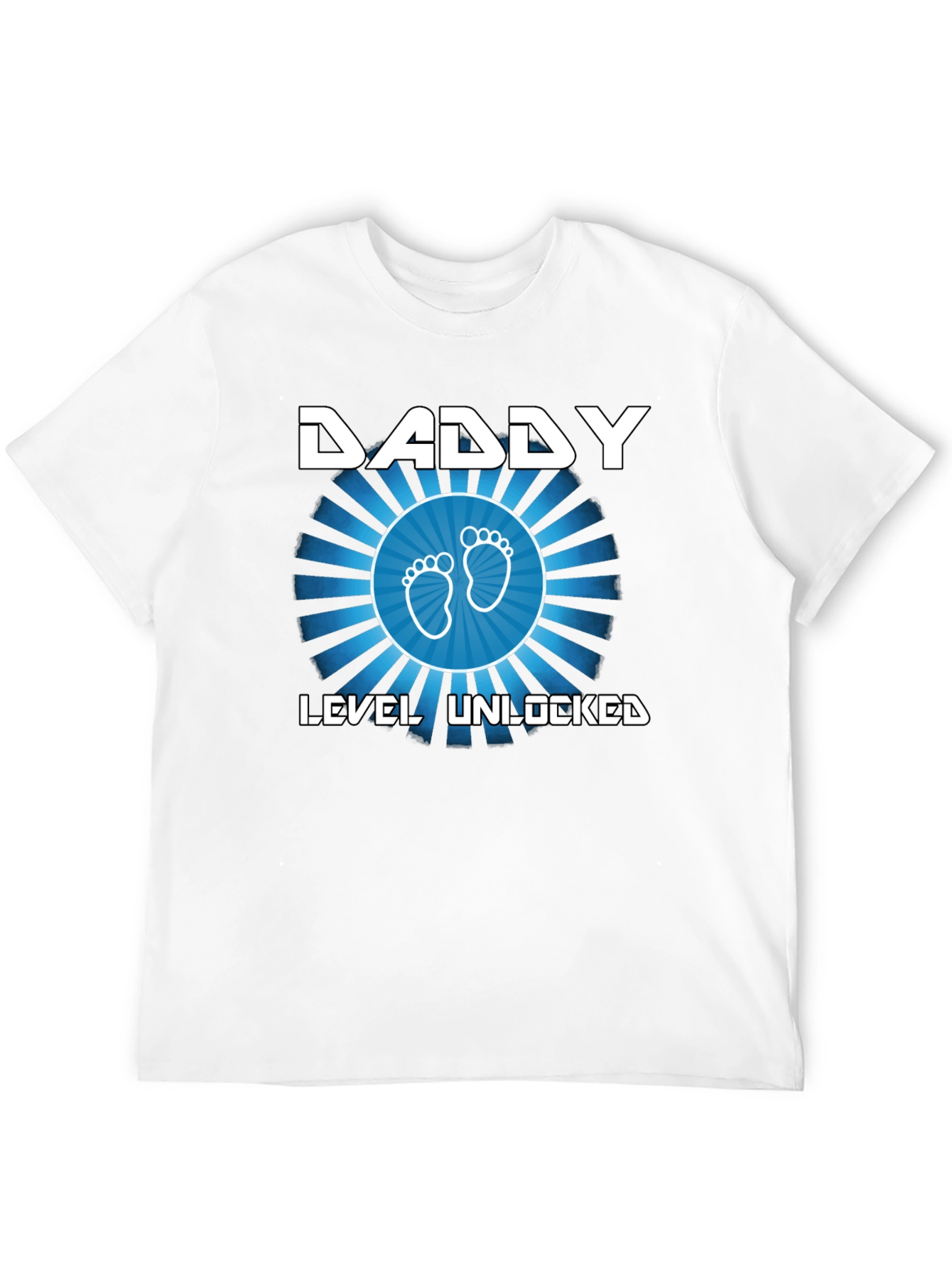 Daddy Level Unlocked Black T-Shirt