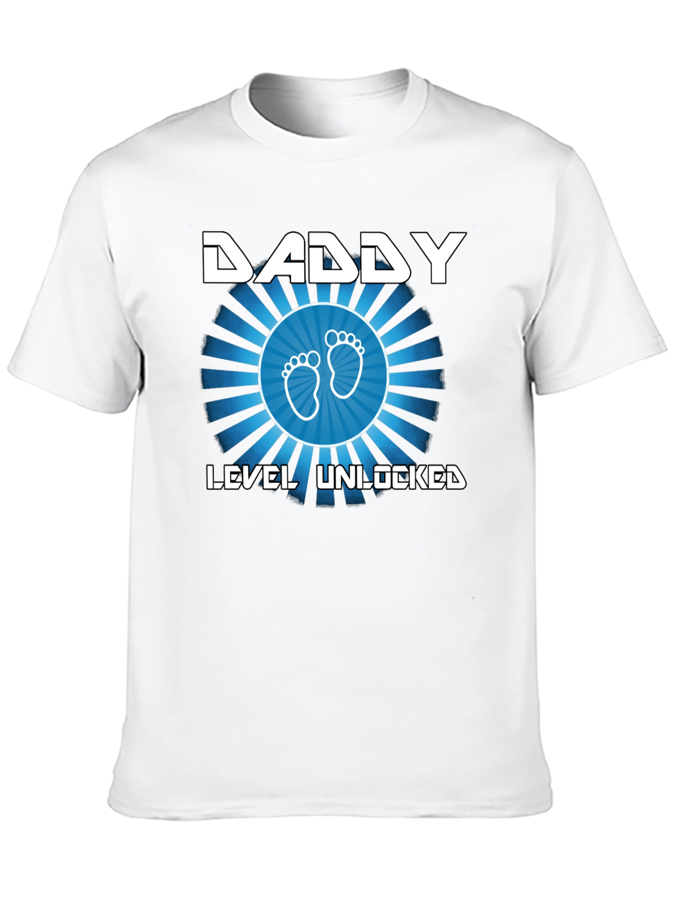 Daddy Level Unlocked Black T-Shirt