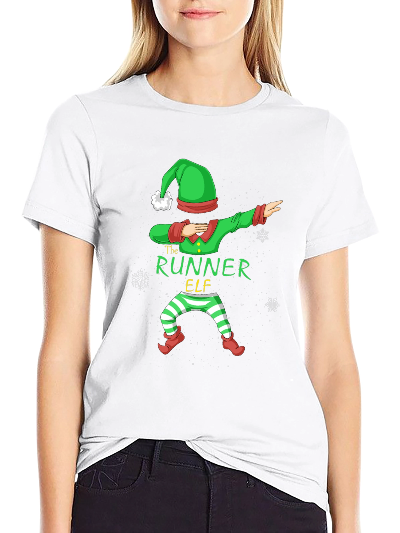 The Runner Elf Holiday T-Shirt - Black