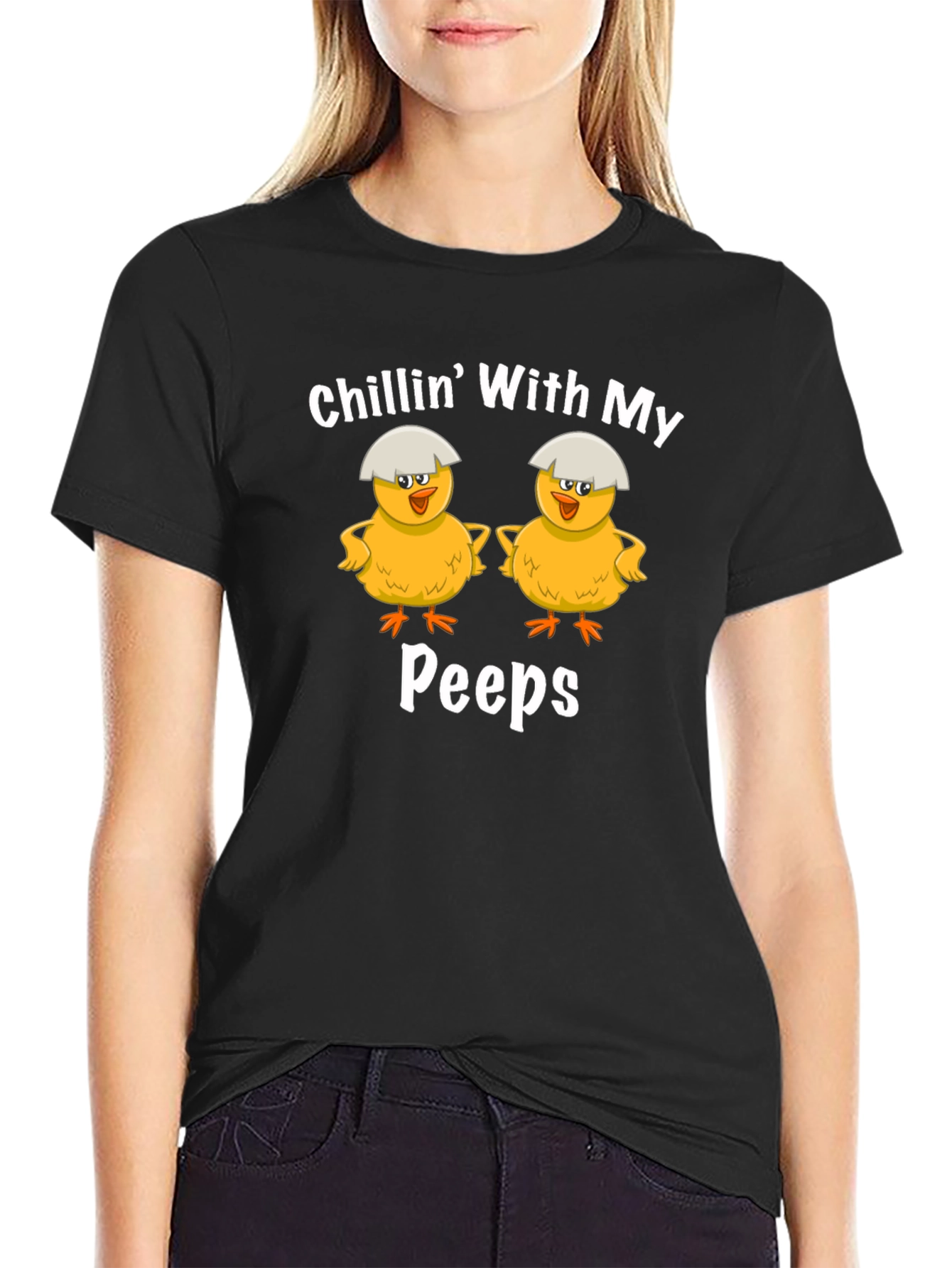 Chillin With My Peeps Easter Chick T-Shirt