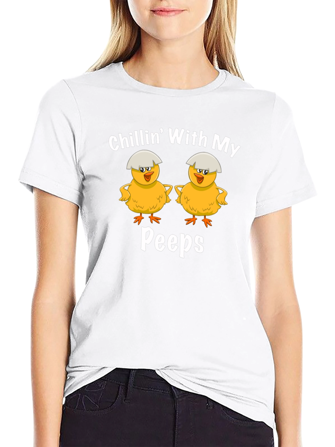 Chillin With My Peeps Easter Chick T-Shirt