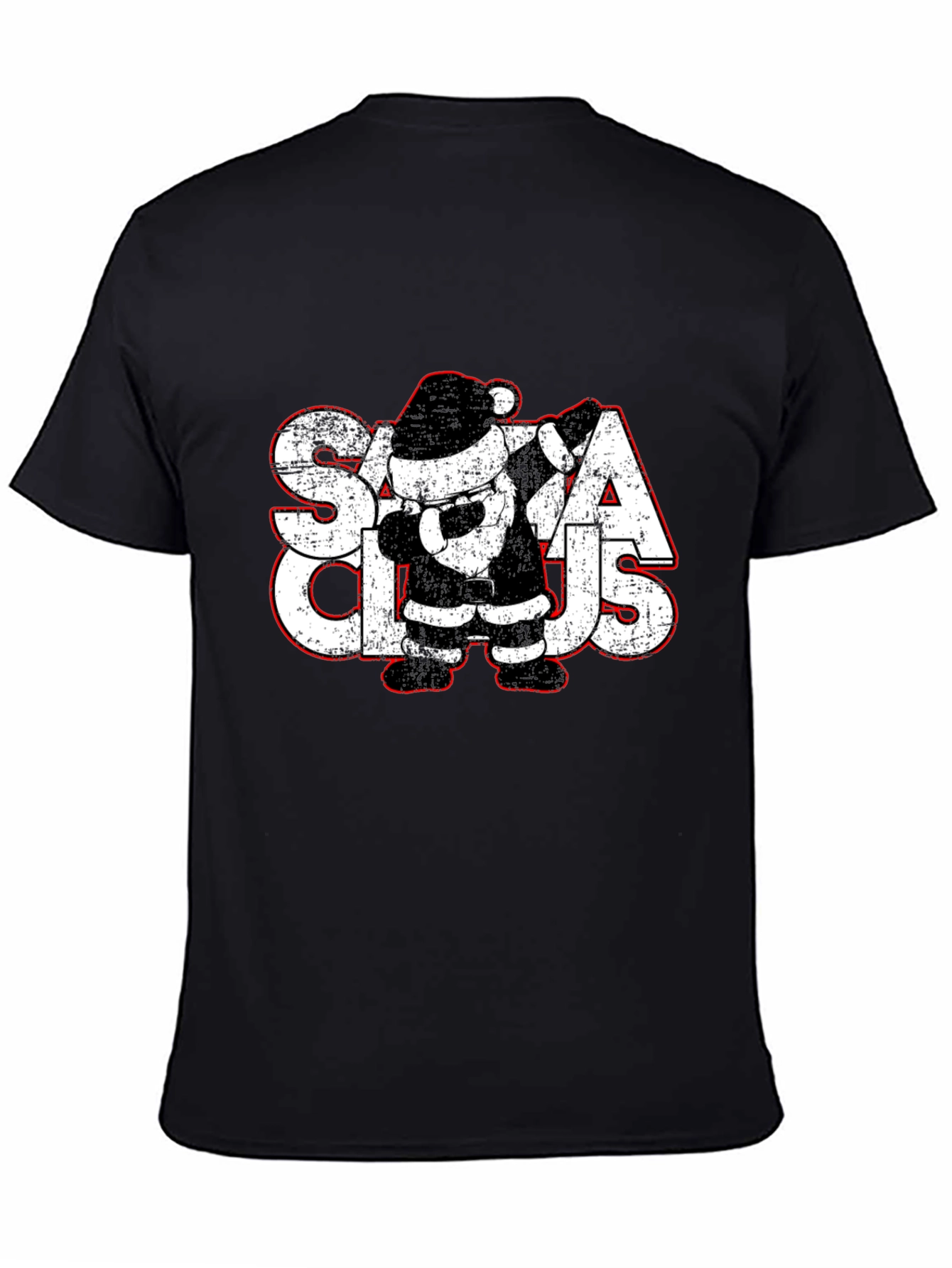 Santa Claus Dabbing Graphic Tee - Christmas Holiday Shirt
