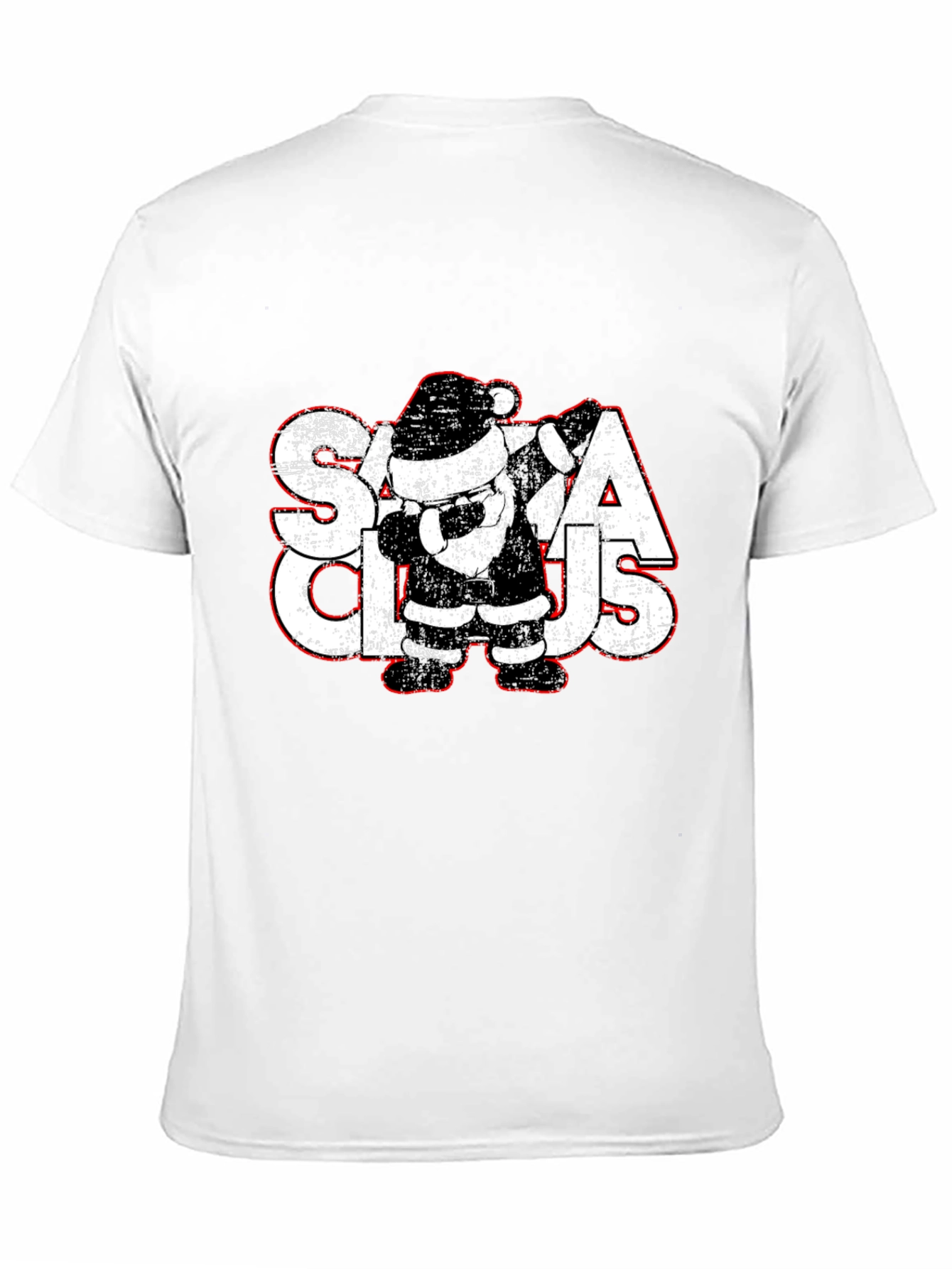 Santa Claus Dabbing Graphic Tee - Christmas Holiday Shirt