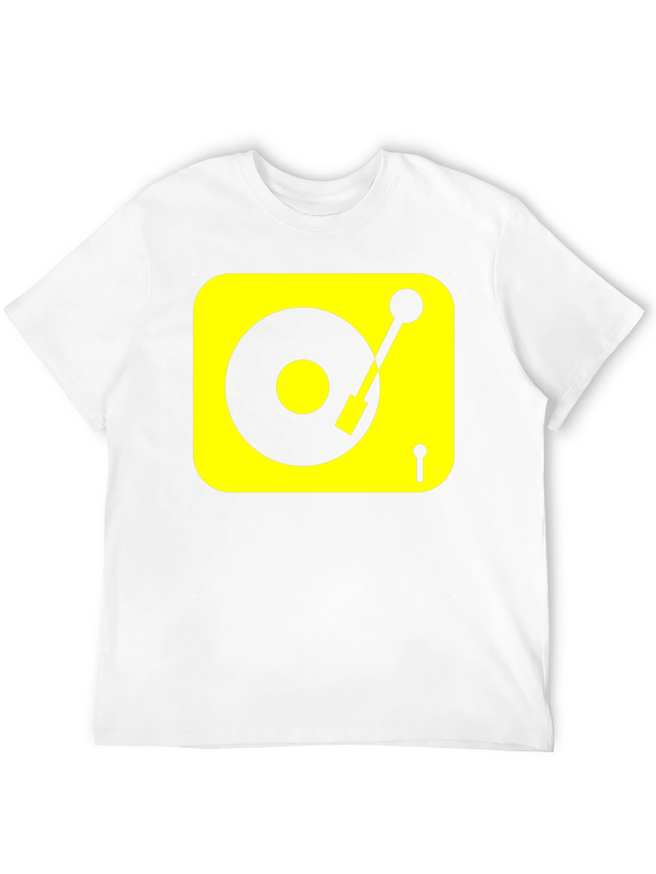 DJ Turntable Graphic Tee - Black