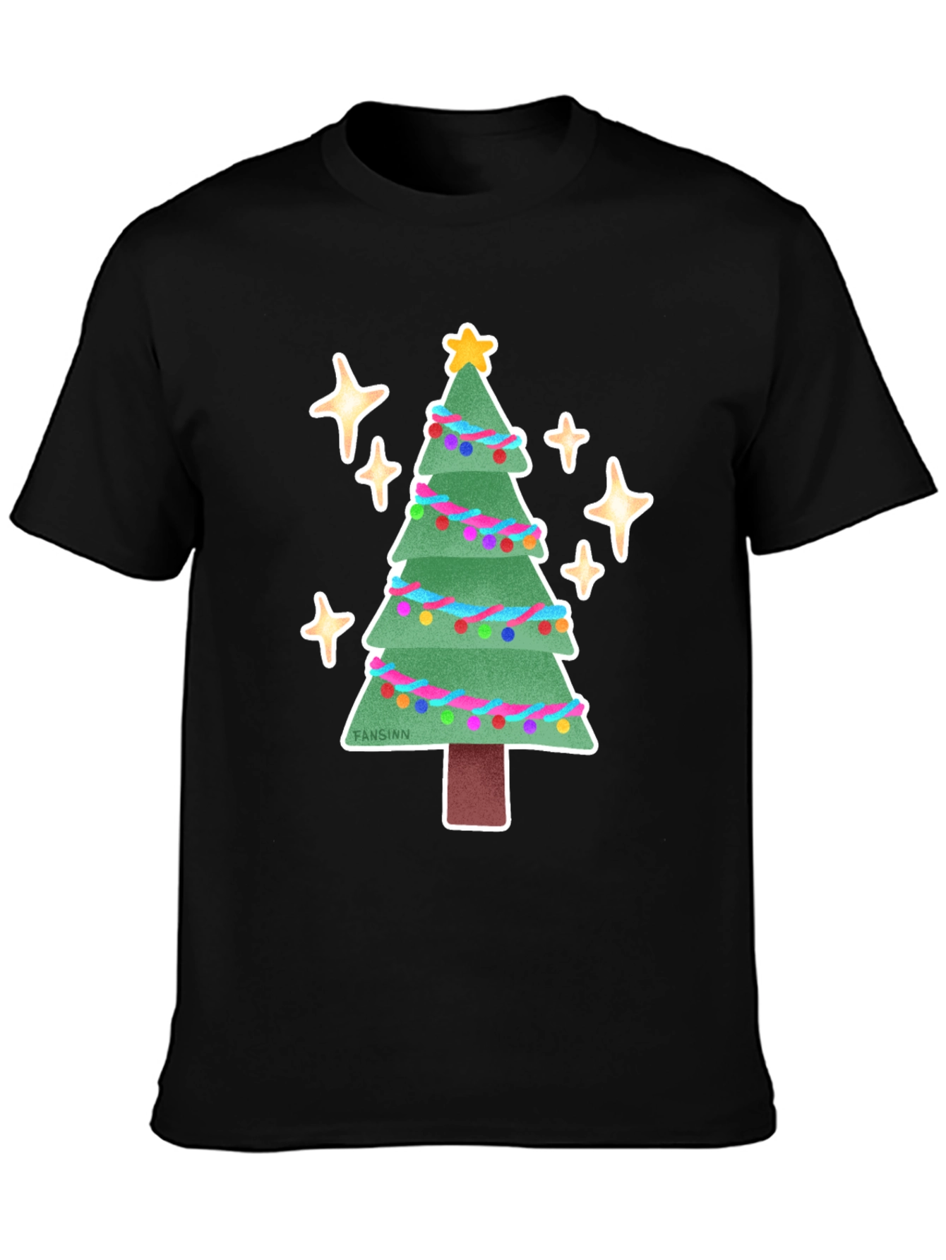 Festive Christmas Tree Graphic Tee