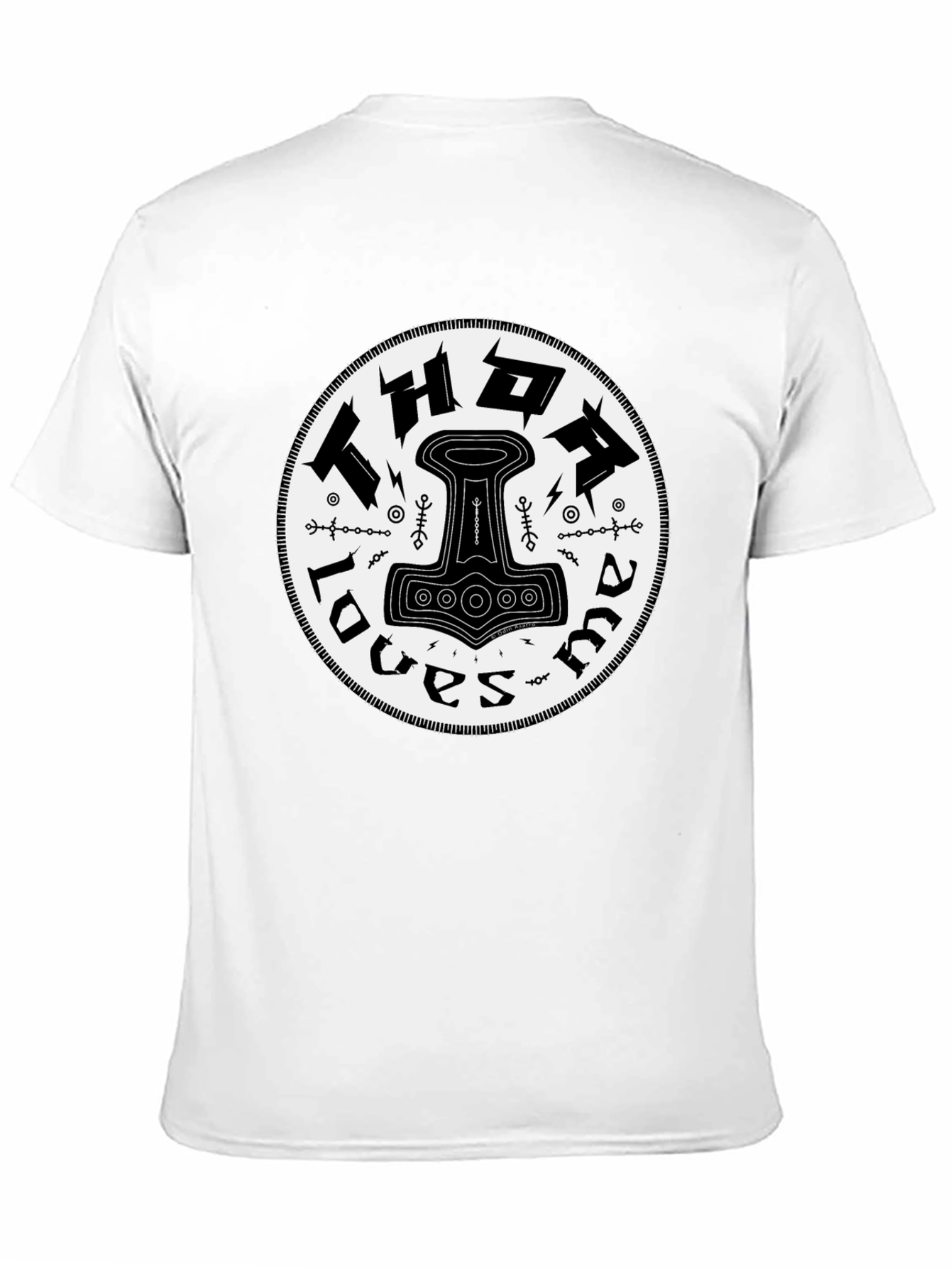 Thor Loves Mama Black Graphic T-Shirt