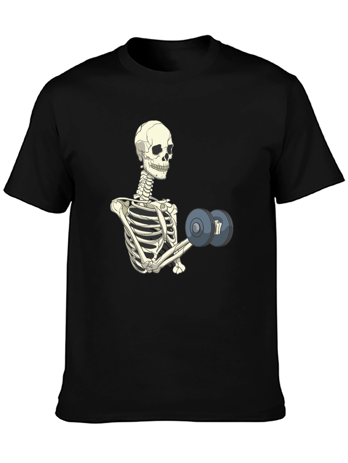 Skeleton Lifting Weights T-Shirt