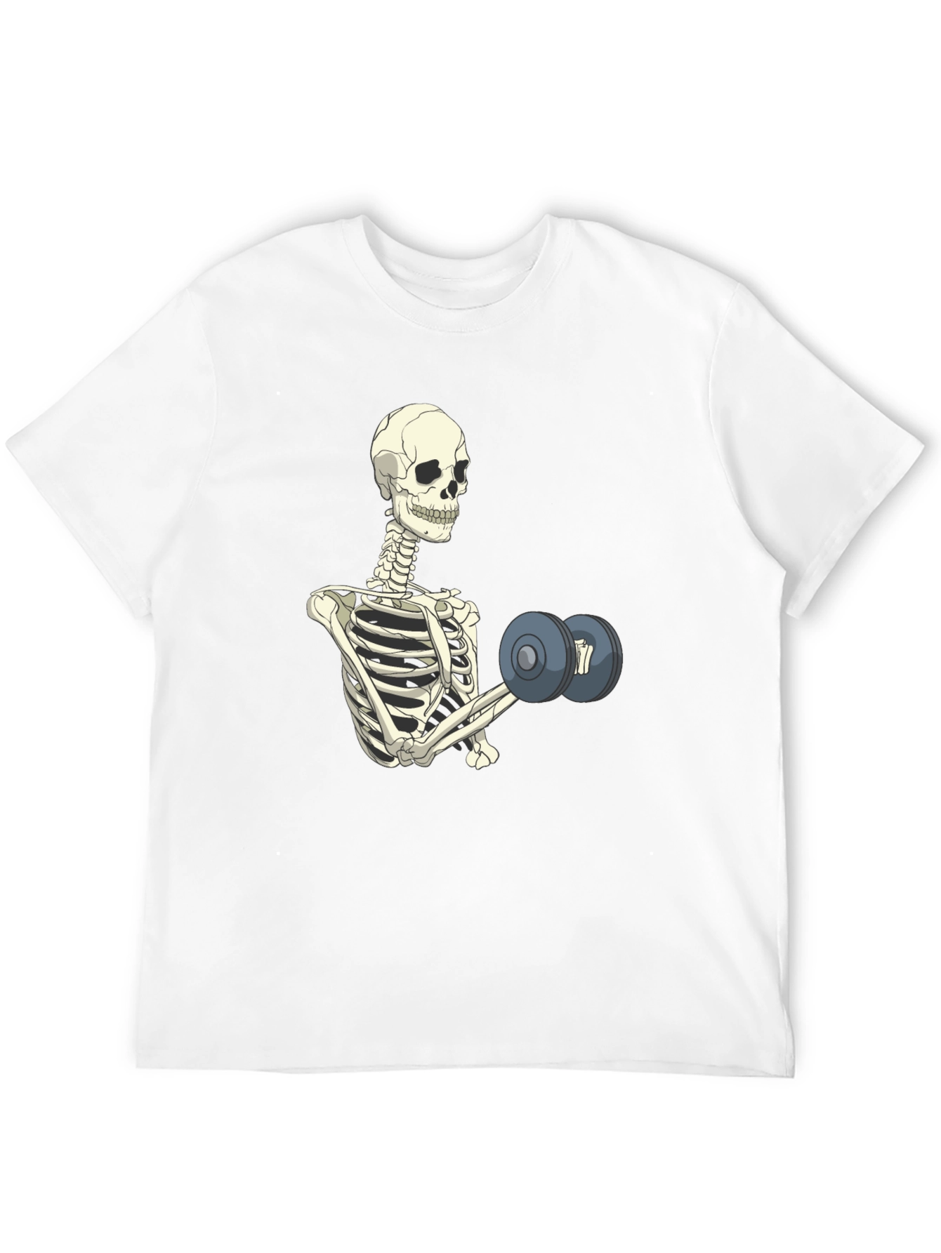 Skeleton Lifting Weights T-Shirt