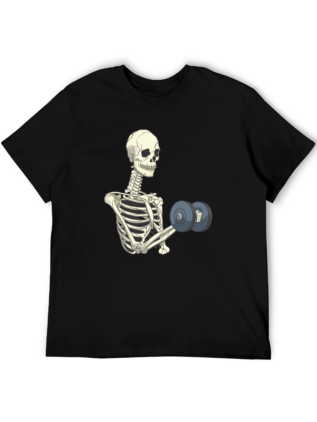 Skeleton Lifting Weights T-Shirt