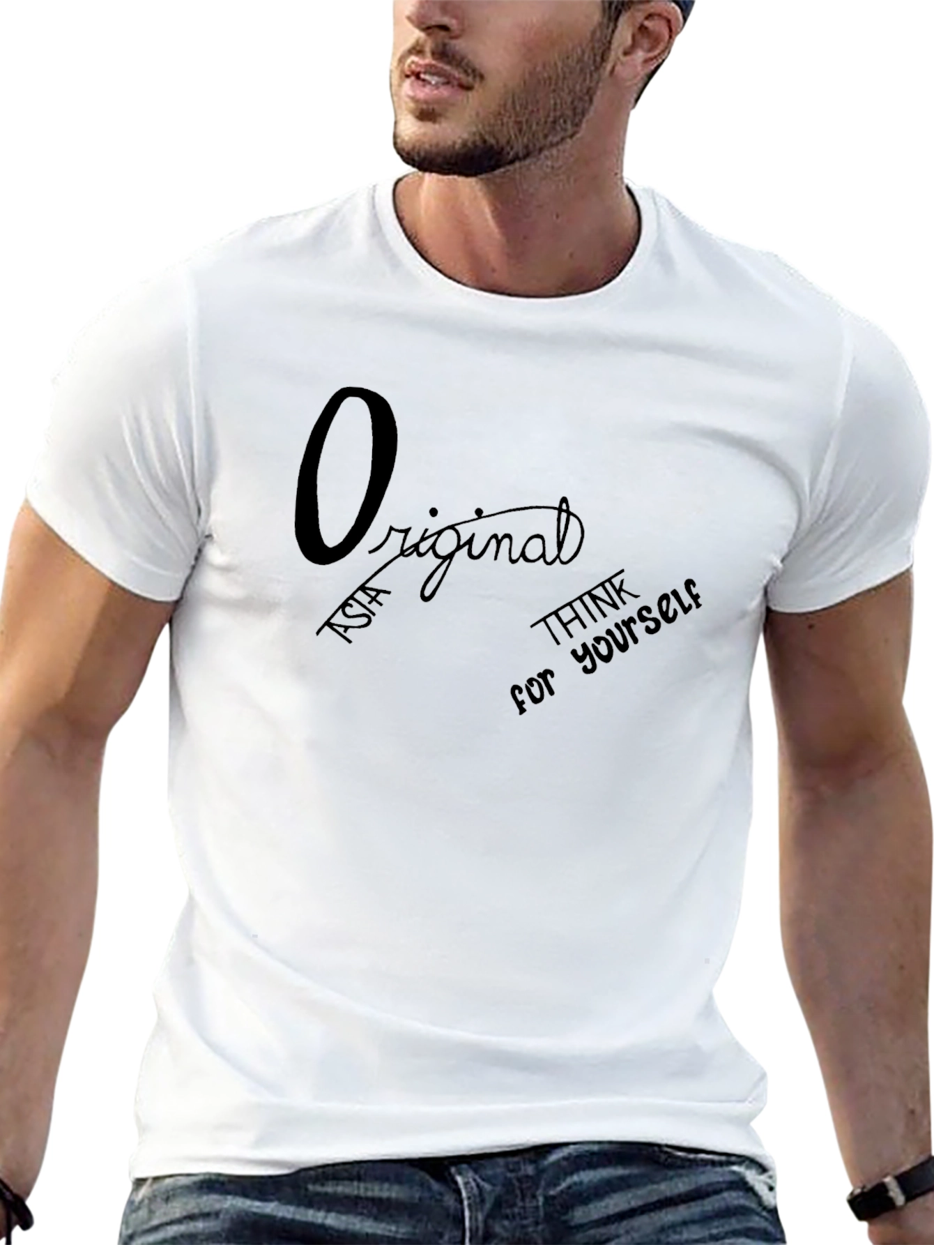 Mens Black Original Graphic Tee