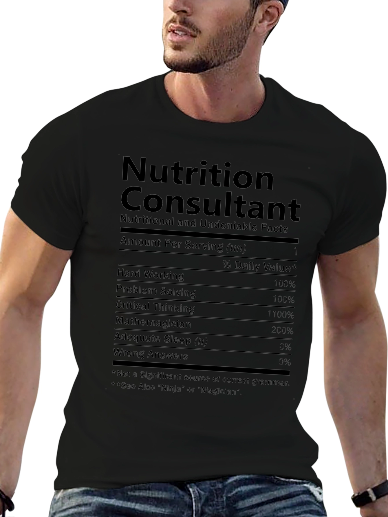 Nutrition Consultant T-Shirt - Funny Nutrition Facts Tee