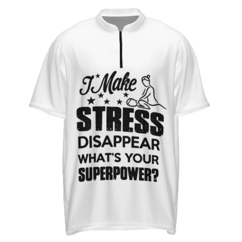I Make Stress Disappear Massage Therapist Graphic Tee – Funny Superpower Shirt(z444)