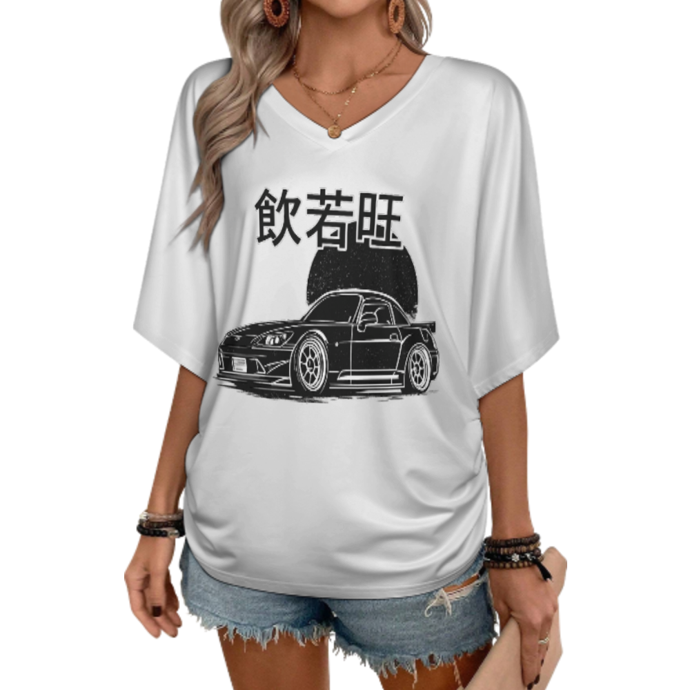 JDM Sunset Drift Car Graphic Tee – Japanese Street Racing Aesthetic Shirt(z435)