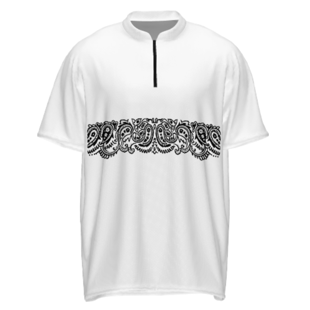 Vintage Paisley Bandana Graphic Tee – Minimal Streetwear Pattern Shirt for Men & Women(z449)
