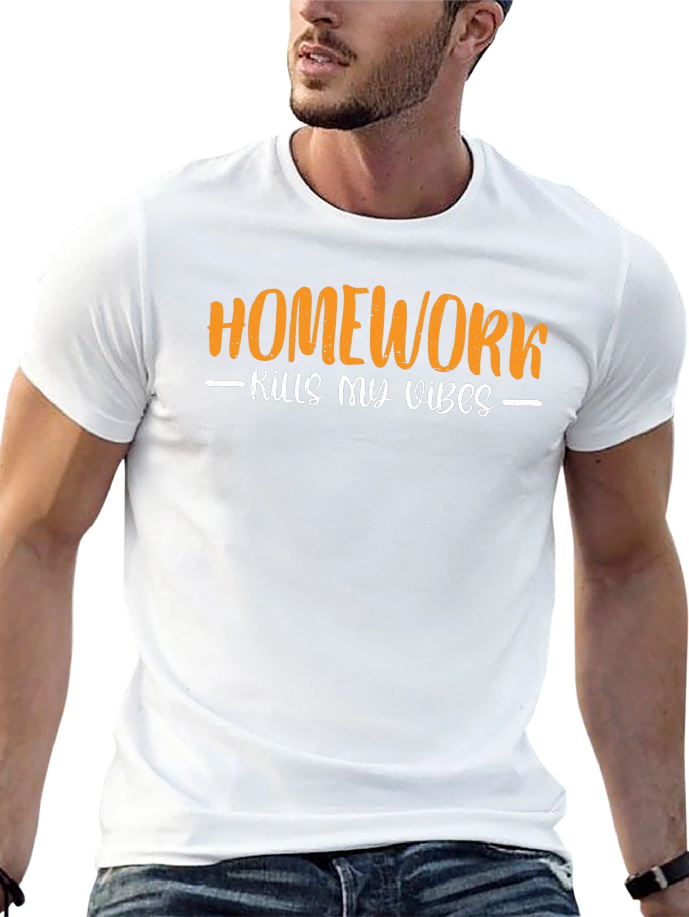 Homework Kills My Vibes Graphic T-Shirt