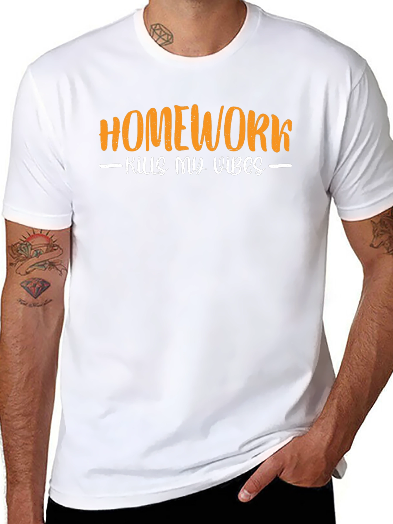 Homework Kills My Vibes Graphic T-Shirt