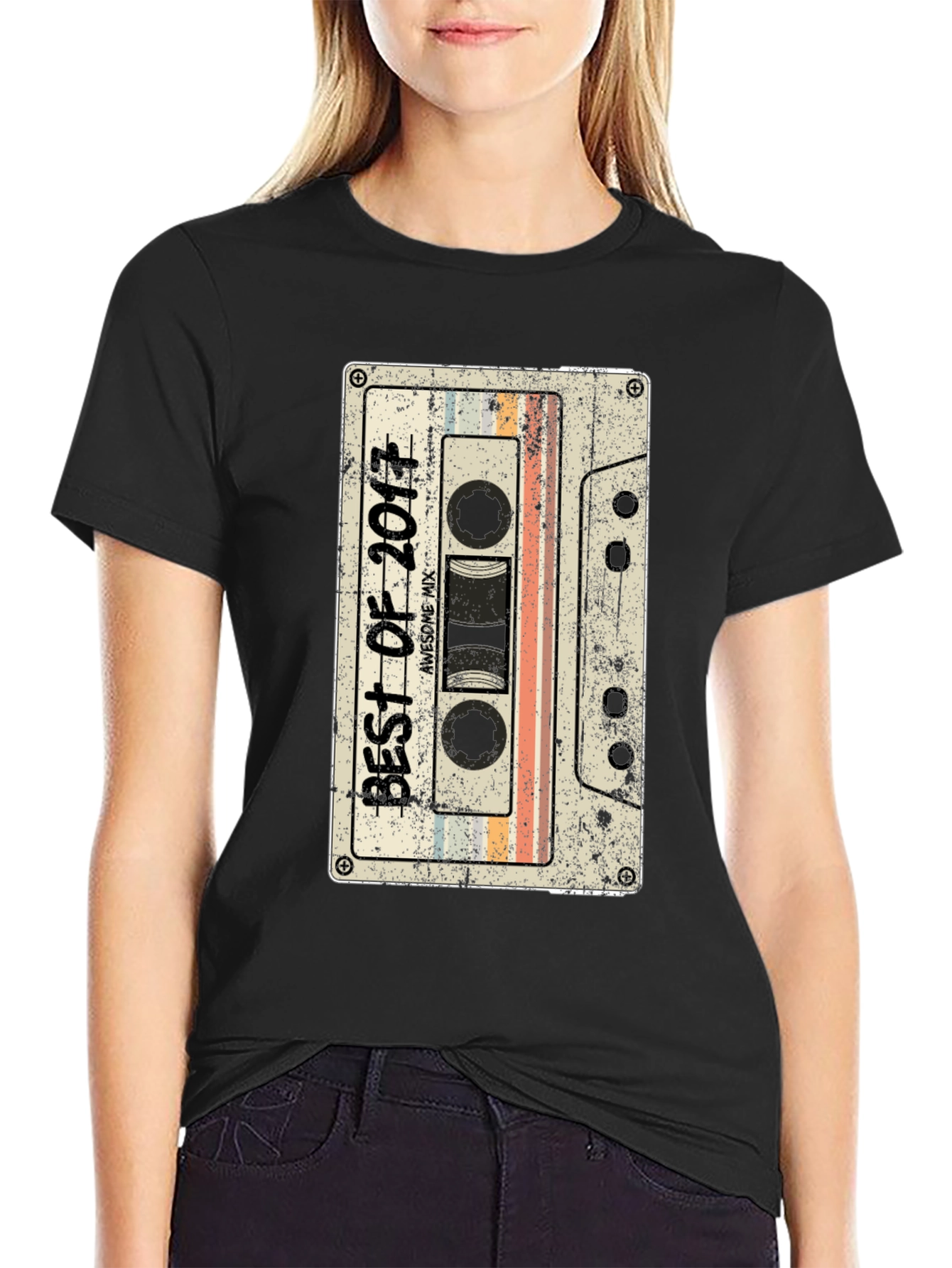 Retro Best of 2017 Cassette Tape T-Shirt