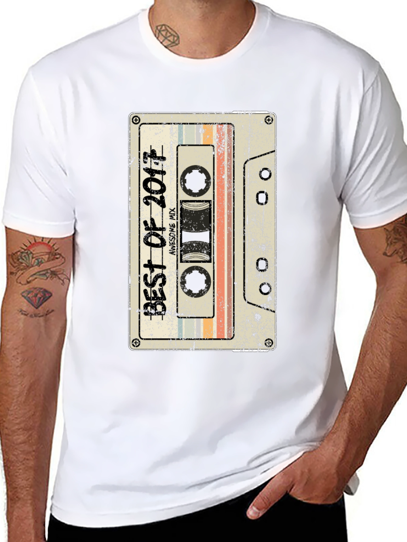 Retro Best of 2017 Cassette Tape T-Shirt