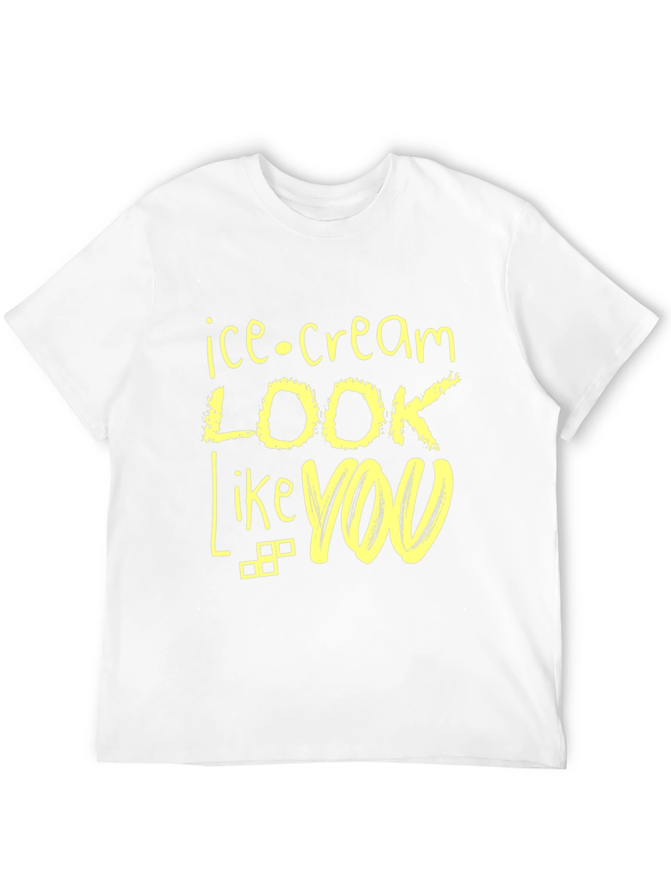Ice Cream Look Like You Black Graphic Tee